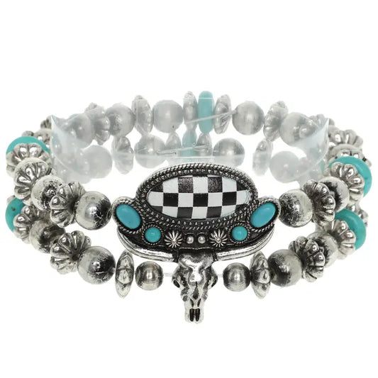 Bracelet,  Western Multi-Strand Steerhead Bracelet