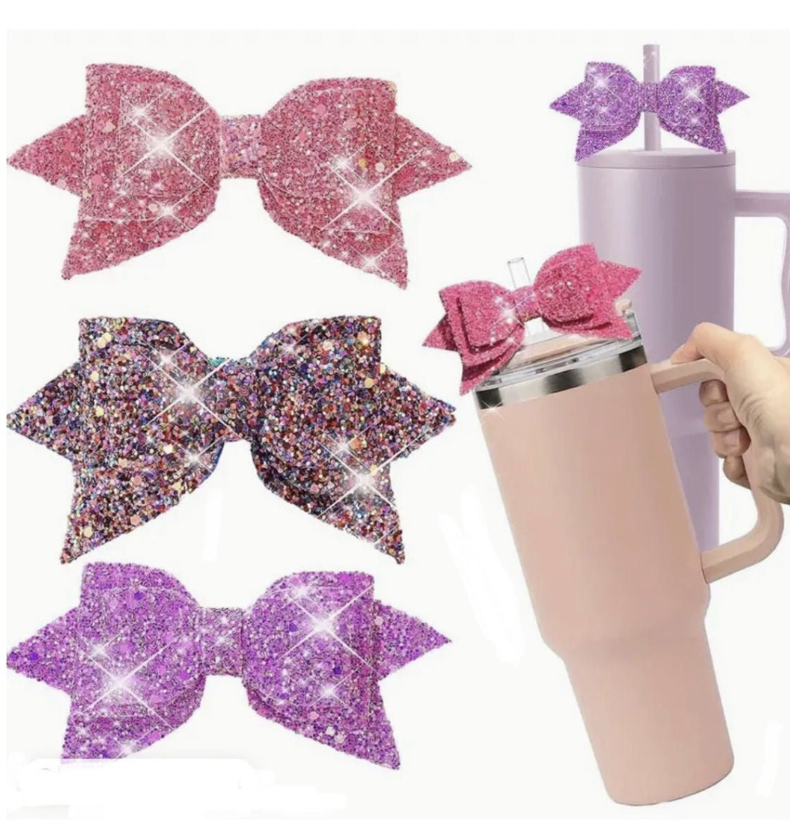 Tumbler accessory, Bougie "Straw Bow"