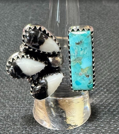 pre-order:  Buffalo and Kingman Turquoise Ring