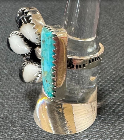 pre-order:  Buffalo and Kingman Turquoise Ring