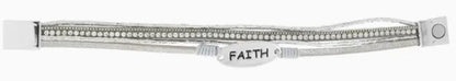 Bracelet, FAITH Charm Wrap Bracelet