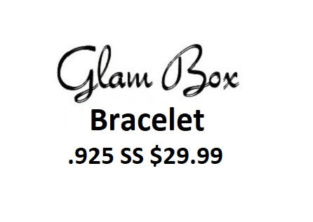 "Glam Box" BRACELET $29.99 (.925 SS)