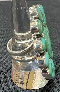 pre-orden: anillo de racimo de cuarzo transparente