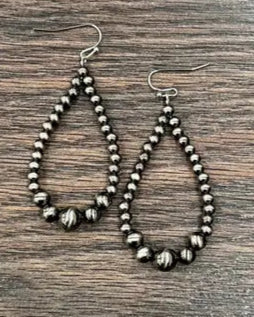 Earrings, Navajo Beaded Earrings