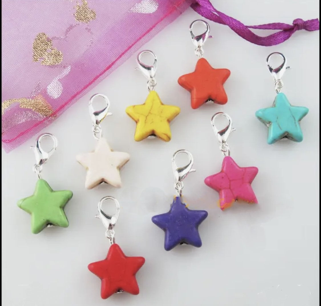 Charms, Star (Natural Stone)