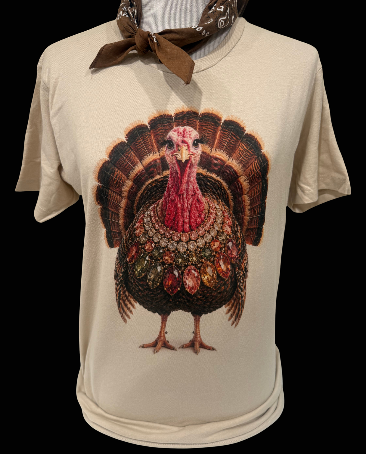 Jeweled Turkey on Sand Crew DS